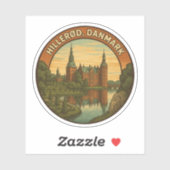 Schloss Hillerød Dänemark Aufkleber (Blatt)