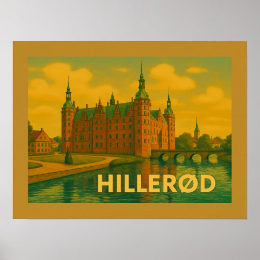 Schloss Hillerød Dänemark Poster (Vorne)