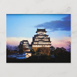 Schloss Himeji bei Sonnenaufgang Postkarte