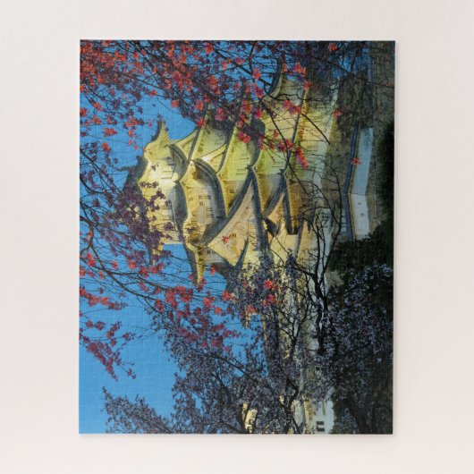Schloss Himeji in Japan mit Kirschblüten Jigsaw Puzzle (Vertikal)