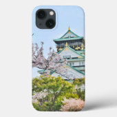 Schloss Himeji mit Kirschblüten Case-Mate iPhone Hülle (Rückseite)