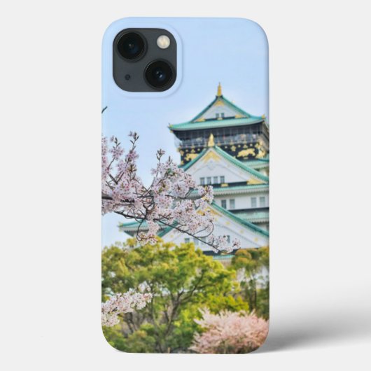 Schloss Himeji mit Kirschblüten Case-Mate iPhone Hülle (Rückseite)