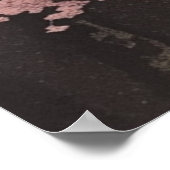 Schloss Himeji mit Kirschblüten Japanische Kunst Poster (Ecke)