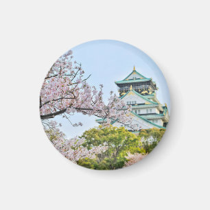 Schloss Himeji mit Kirschblüten Magnet