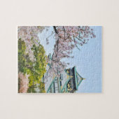 Schloss Himeji mit Kirschblüten Puzzle (Horizontal)