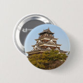 Schloss Hiroshima 広 島 城, Hiroshima, Japan Button (Vorne & Hinten)