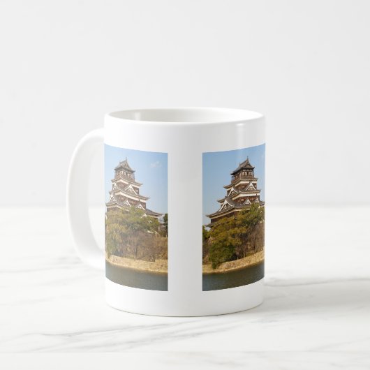 Schloss Hiroshima 広 島 城, Hiroshima, Japan Kaffeetasse (Vorderseite Links)