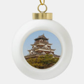 Schloss Hiroshima 広 島 城, Hiroshima, Japan Keramik Kugel-Ornament (Vorderseite)