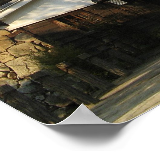 Schloss Hiroshima 広 島 城, Hiroshima, Japan Poster (Ecke)