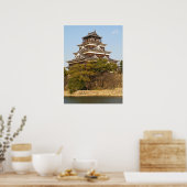 Schloss Hiroshima 広 島 城, Hiroshima, Japan Poster (Küche)
