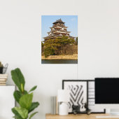 Schloss Hiroshima 広 島 城, Hiroshima, Japan Poster (Heimbüro)