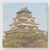 Schloss Hiroshima 広 島 城, Hiroshima, Japan Steinuntersetzer (Vorderseite)
