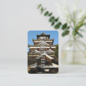 Schloss Hiroshima 広 島 城, Hiroshima, Japan Visitenkarte (Stehend Vorderseite)