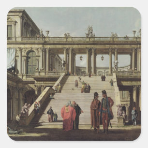 Schloss-Hof, 1762 Quadratischer Aufkleber