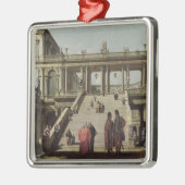 Schloss-Hof, 1762 Silbernes Ornament (Links)