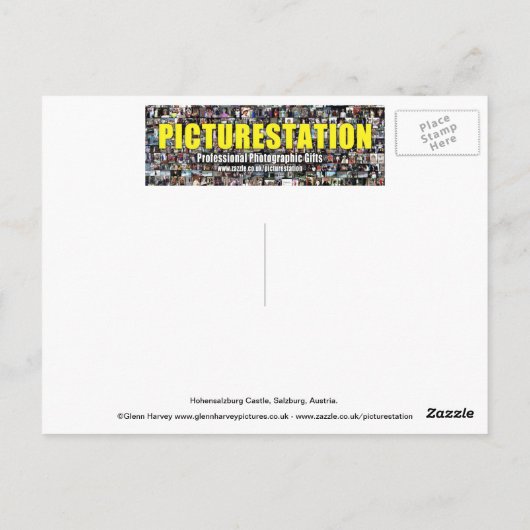 Schloss Hohensalzburg, Salzburg, Österreich Postkarte (Rückseite)