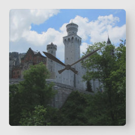 Schloss Hohenschwangau, Deutschland Quadratische Wanduhr