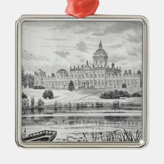 Schloss Howard Silbernes Ornament (Vorne)