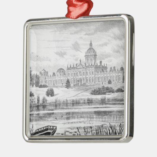 Schloss Howard Silbernes Ornament (Links)