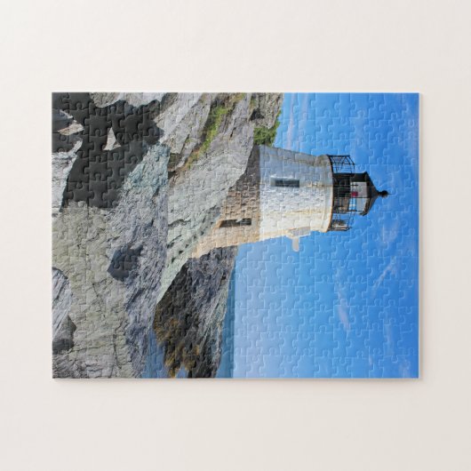 Schloss-Hügel-Leuchtturm, Rhode Island Puzzle (Horizontal)