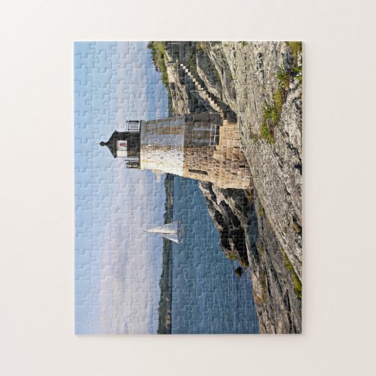 Schloss-Hügel-Leuchtturm, Rhode Island Puzzle (Vertikal)