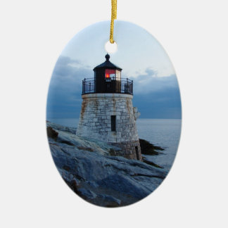 Schloss-Hügel-Leuchtturm-Verzierung Keramikornament