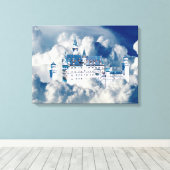 Schloss in den Wolken Leinwanddruck (Insitu (Holzboden))
