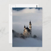 Schloss in den Wolken Postkarte (Vorne/Hinten)