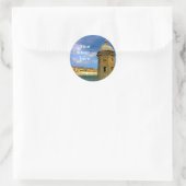 Schloss in Malta Runder Aufkleber (Tasche)