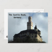 Schloss in Rhein-Tal Postkarte (Vorne/Hinten)