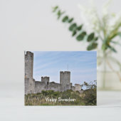 Schloss in Visby, Visby Gotland Schweden Postkarte (Stehend Vorderseite)