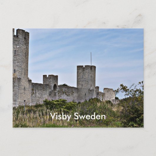 Schloss in Visby, Visby Gotland Schweden Postkarte (Vorderseite)