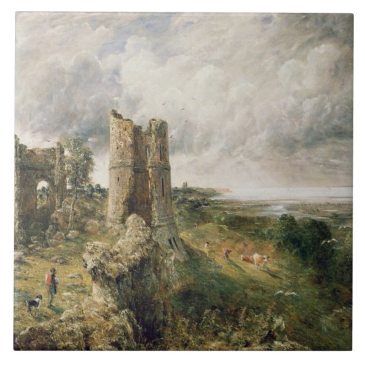 Schloss John Constables | Hadleigh, 1829 (Öl kann Fliese (Vorderseite)