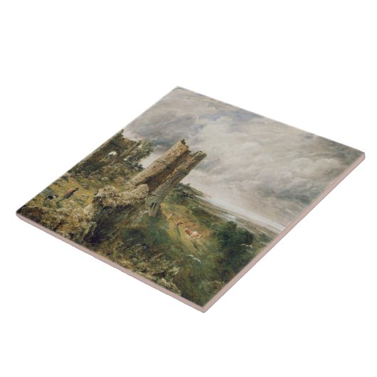 Schloss John Constables | Hadleigh, 1829 (Öl kann Fliese (Seite)