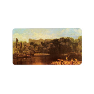Schloss Josephs Mallord Turner - Windsor vom Th Adressaufkleber