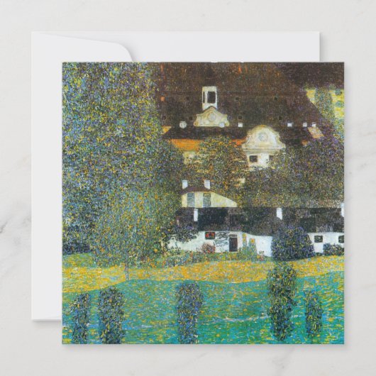 Schloss Kammer am Attersee II von Gustav Klimt (Vorderseite)