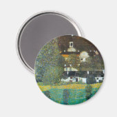 Schloss Kammer am Attersee II von Gustav Klimt Magnet (Vorderseite/Rückseite)
