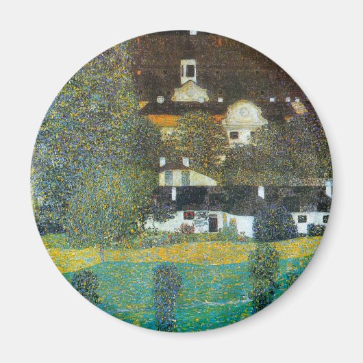 Schloss Kammer am Attersee II von Gustav Klimt Magnet (Vorne)