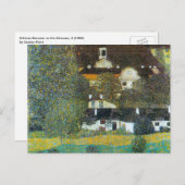 Schloss Kammer am Attersee II von Gustav Klimt Postkarte (Vorne/Hinten)