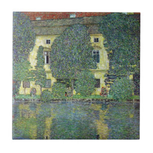 Schloss Kammer am Attersee III von Gustav Klimt Fliese