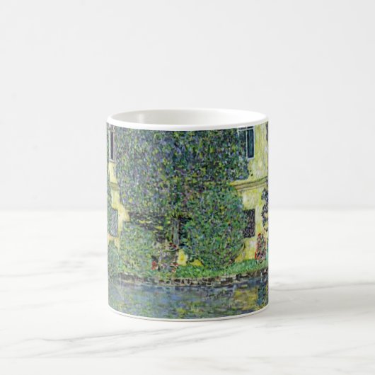 Schloss Kammer am Attersee III von Gustav Klimt Kaffeetasse (Mittel)