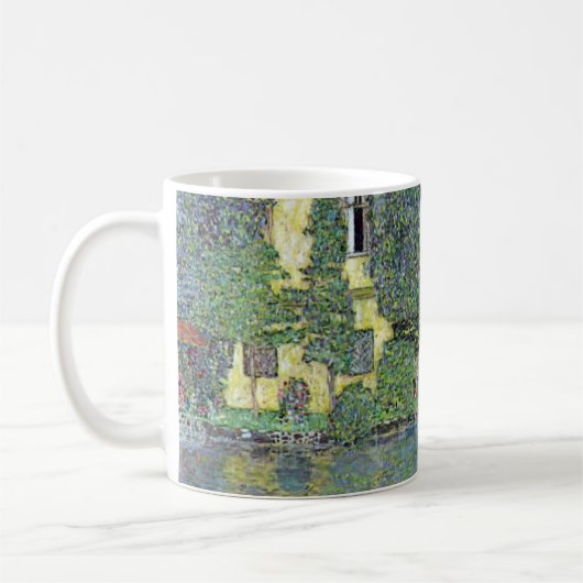 Schloss Kammer am Attersee III von Gustav Klimt Kaffeetasse (Links)