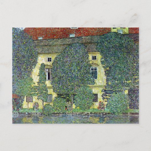 Schloss Kammer am Attersee III von Gustav Klimt Postkarte (Vorderseite)