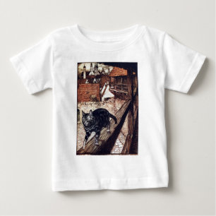 Schloss Katze Rackham Illustration Baby T-shirt