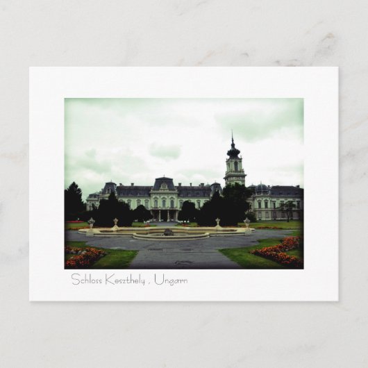 Schloss Keszthely , Postkarte (Vorderseite)