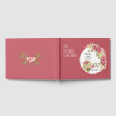 Schloss & Key Round Wedbook Gästebuch (Voll)