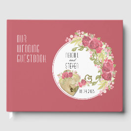 Schloss & Key Round Wedbook Gästebuch