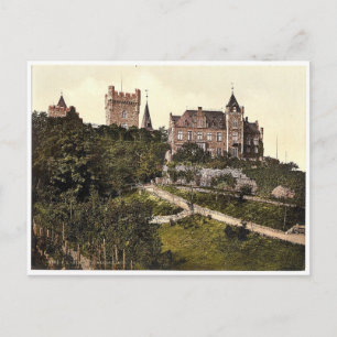Schloss Klopp, Bingen, Rhein, Deutschland, selten  Postkarte