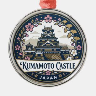 Schloss Kumamoto Japan Ornament Aus Metall