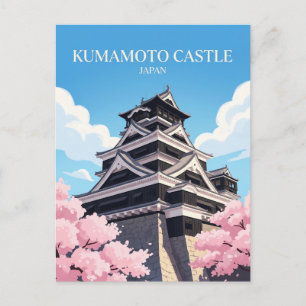 Schloss Kumamoto Japan Postkarte